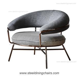 China Italian Style Living Room Cloth Art 90CM 75CM Single Seater Recliner Sofa wholesale
