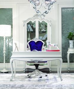 China F004 Antique French Baroque Classic Home Office Desks Rectangle For Palace Study Room wholesale