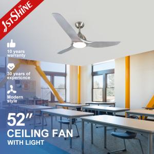 China OEM 52 Inch 220v Dimmable LED Plastic Ceiling Fan Custom Logo wholesale