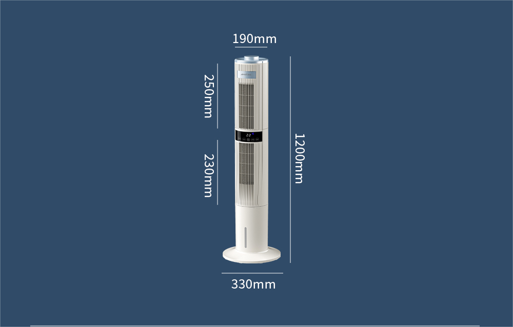 Adjustable Height Tower Installation 3 in 1 Portable Household Cooling Fan Tower