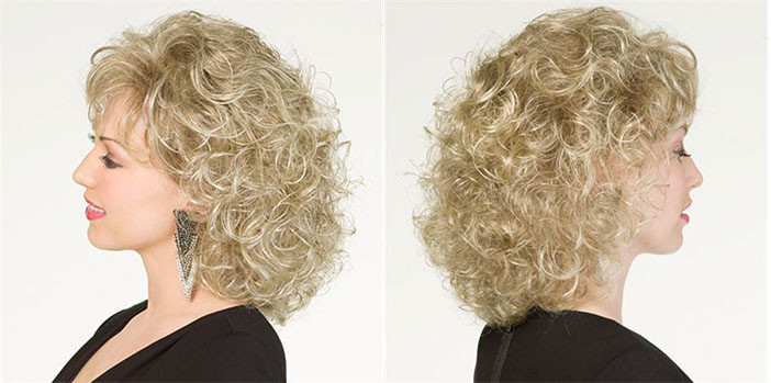30CM Short Wave Party Synthetic Hair Wigs Blond Cosplay Hair Wigs