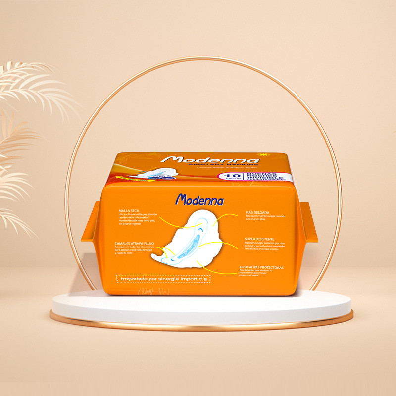 Women Sunny Cotton Menstrual Pad Winged Disposable Super Absorbency