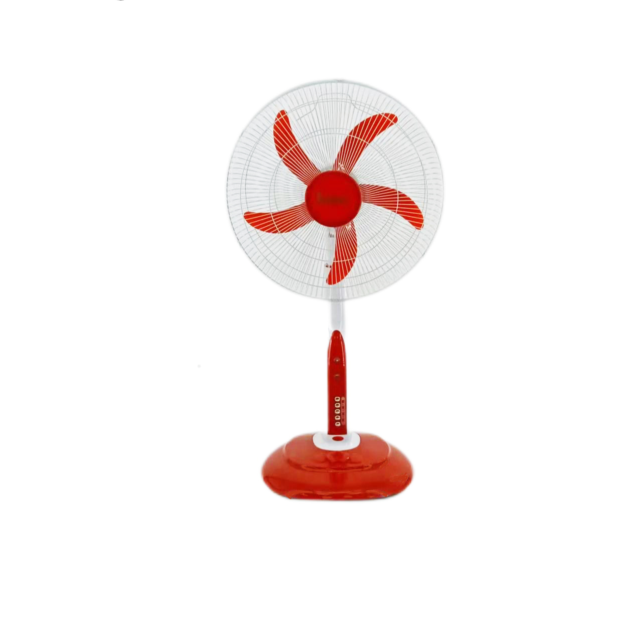 AC / DC 18inch Solar Rechargeable Table Fan Low Noise With Heavy Base