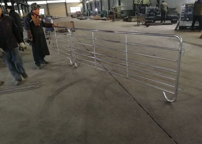 OEM Pre - Galvanized Cattle Yard Fence Panels , Metal Farm Fence Panels