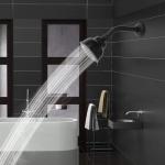 5 Spray 4inch Rainfall Shower Head In Bronze Wall Mounted Showerhead