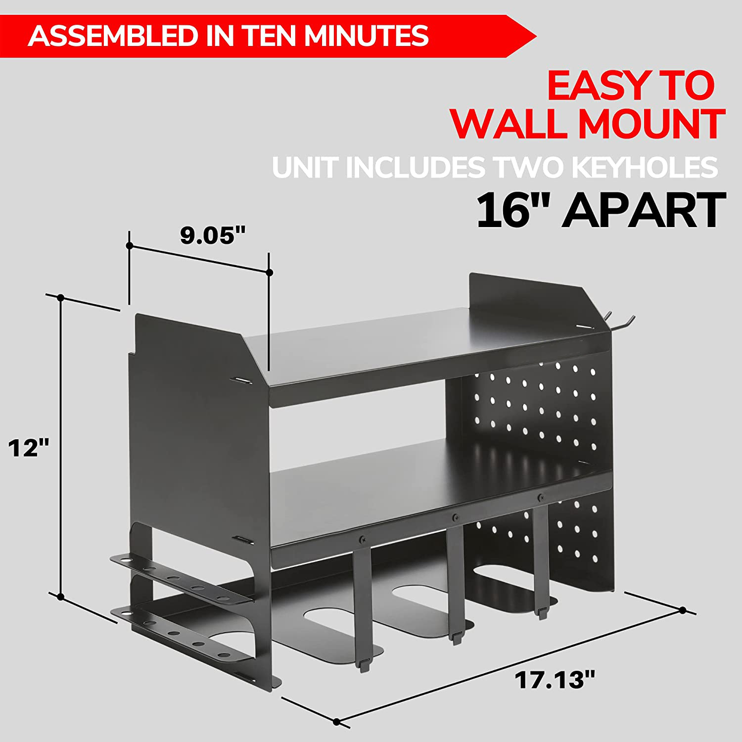 Carved Power Tool Rack The Ultimate Space-Saving Solution for Your Garage