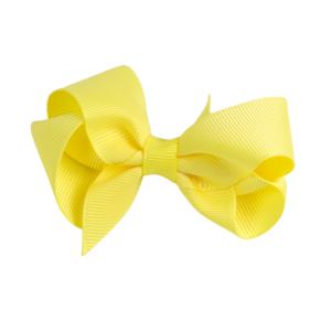 China Various Color Girls Hair Ribbons , Butterfly Shape Fancy 3 Inch Hair Bows wholesale