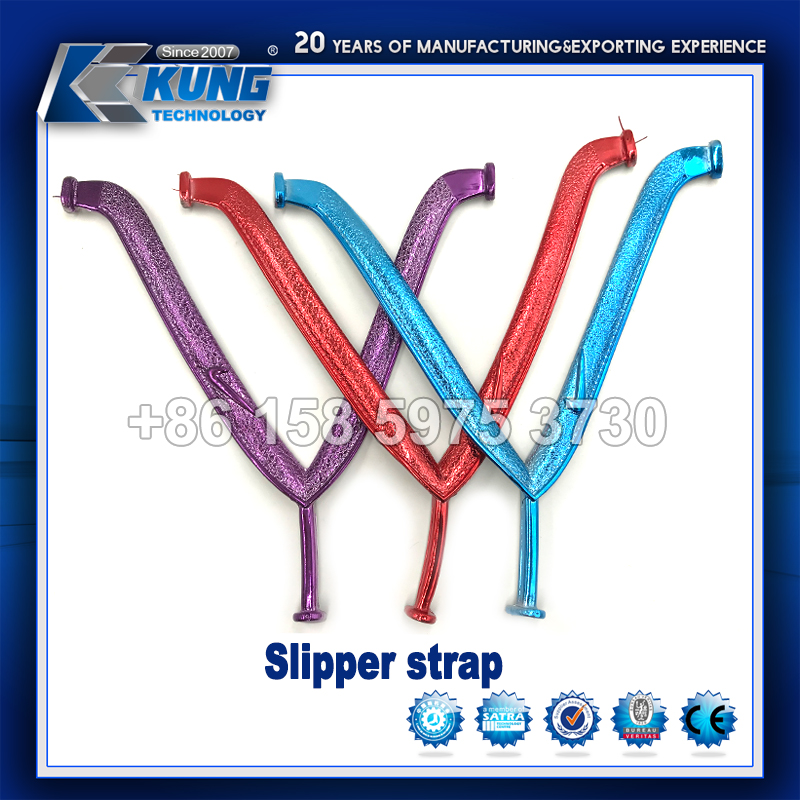 Shiny Rubber Flip Flop Strap Wear Resistant Lightweight Durable