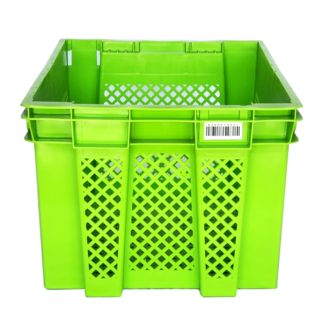 Mesh Style Foldable Agricultural Plastic Crate Perfect for Farm Fruits and Vegetables