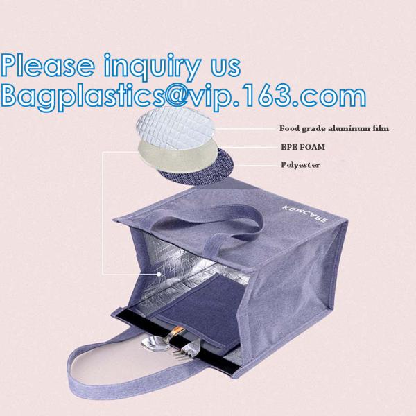 Non Woven Fabric Cooler Bags, Insulated Bag, Hot & Cold Food Delivery Bag,