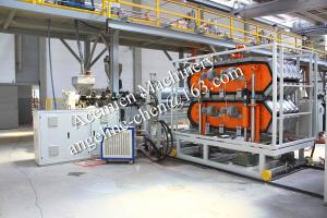 China Plastic PVC+ASA/PMMA colonial antique roof tile shingle forming machine production line wholesale