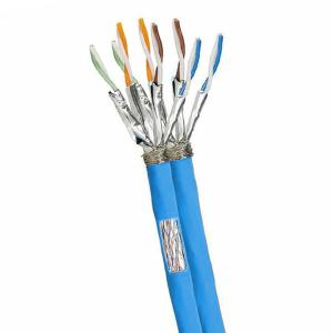 China PVC 23AWG SFTP CAT7A Cable 1000MHz High Speed Network Cable With Blue Jacket wholesale