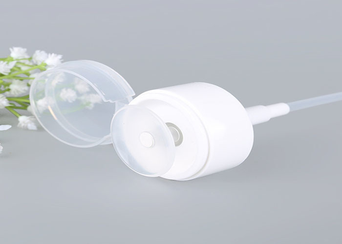 PP Material Disc Top Cap / Shampoo Bottle Cap Ribbed Closure For Cream
