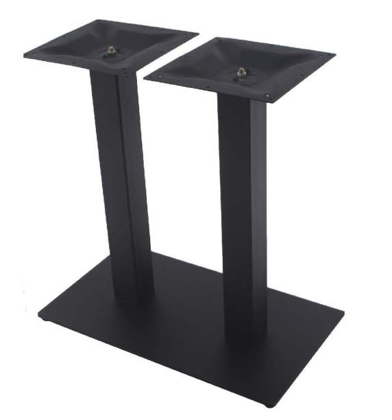 Cast Iron Table leg Sqaure Base Restaurant Table Base Black Wrinkle Powder Coated