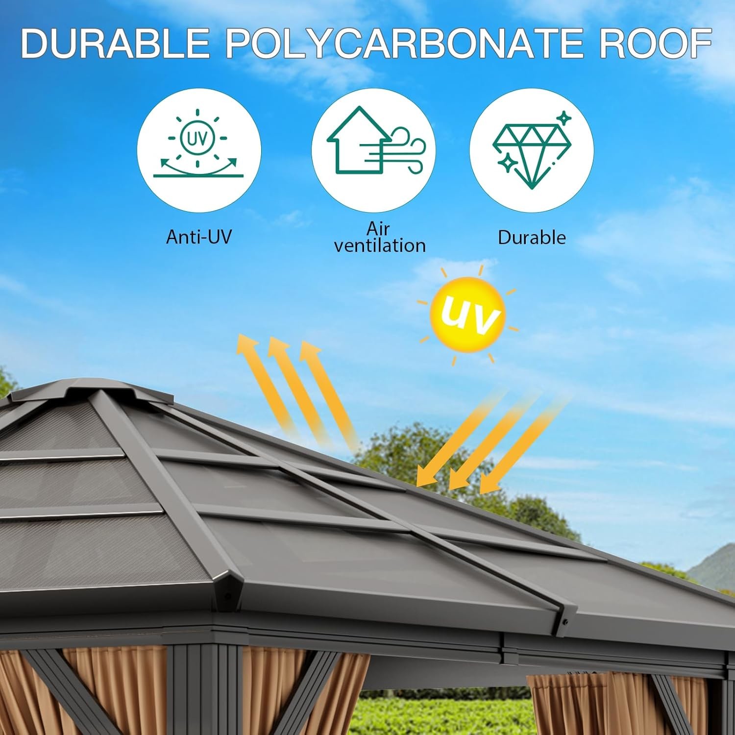 Aluminum Solid Roof Gazebos Crafting Timeless Outdoor Sanctuaries