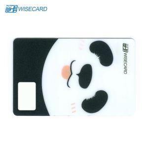China Embossed Number Contactless Credit Card Pvc Plastic Double Side ISO14443 wholesale
