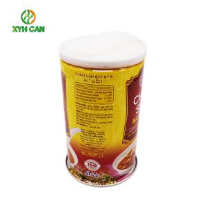 China 330ml PMS CMYK Printing Round Tin Can For Porridge / Soup wholesale