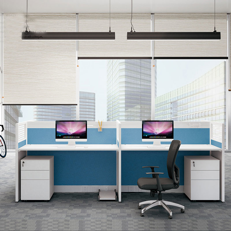 Office Call Center Aluminium Furniture Modular 2 Seater Office Workstation Desks