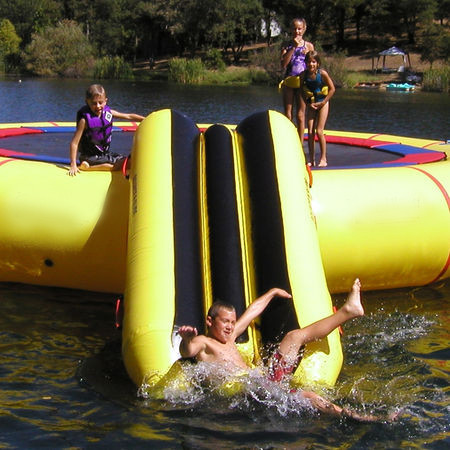 Water Jump Trampoline And Seasaw Water Blow Up Toys For Water Park