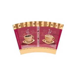China Disposable Printing Paper Cup Fan 12gsm Pe Coated Biodegradable wholesale
