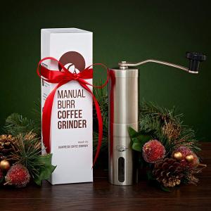 China Silver 190mm 100ml 304 Stainless Steel Manual Coffee Grinder wholesale