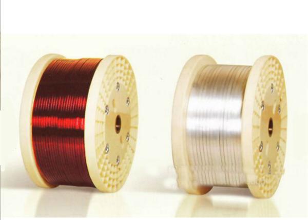 Rectangular Electric Motor Winding Wire , 0.012 - 4.5mm High Temperature Copper