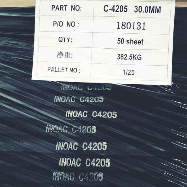 Inoac CR C-4205 Black Rubber Foam Oil Resistivity And Flame Retardant Foam