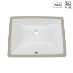 Ada Compliant Undermount Bathroom Sink Rectangle Soft Curve Inside Ceramic
