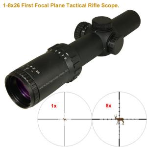 China 1-8x26 First Focal Plane Tactical Riflescopes wholesale