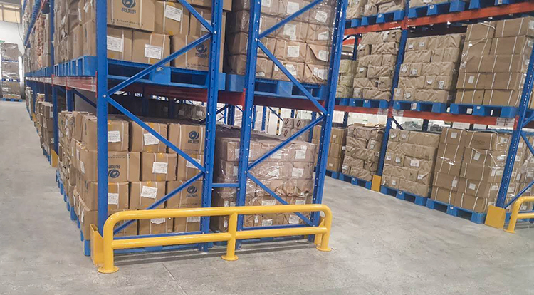Green Corrosion Protection Pallet Racking Frame Guard for Enhanced Durability