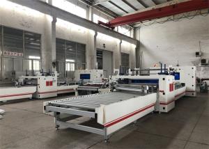 China HPL Acrylic PVC PET PUR Hot Melt Adhesive Coating Machine Auto Cuttor 63.04KW wholesale