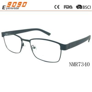 China Newest Style 2017 Men's Eyewear Fashionable reading glasses with stainless steel wholesale