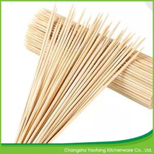 China Natural Disposable Bamboo Barbecue Sticks Customized Logo wholesale