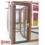 Aluminium Double Glazed French Doors , Soundproof French Hinged Doors STEEL DOOR