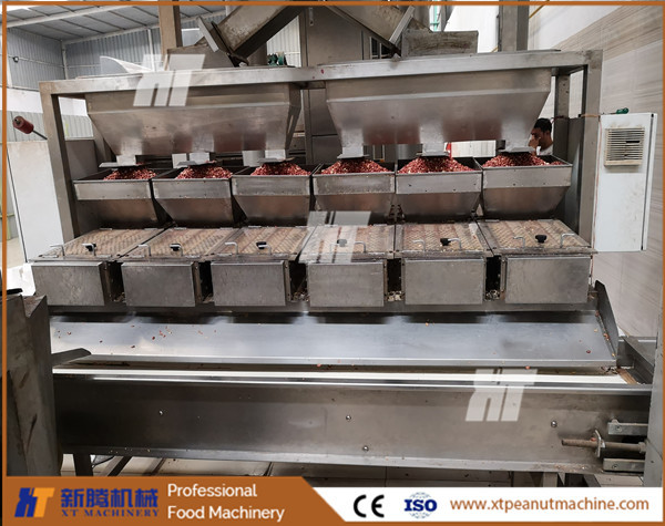 Automatic Peanut Blanching Machine Red Skin Peanut Blancher Machinery 400KG/H