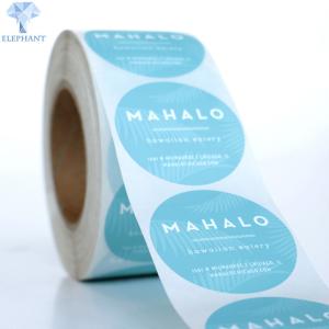 China Peelable Hot Stamping Printed Self Adhesive Labels On A Roll wholesale