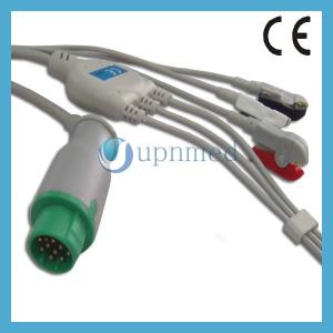 China Mennen One piece 3-lead ECG Cable with leadwires wholesale