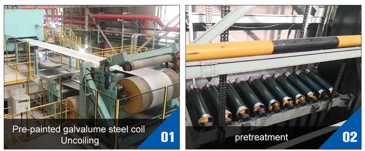 Bare White Color Prepainted Galvalume Steel Coil