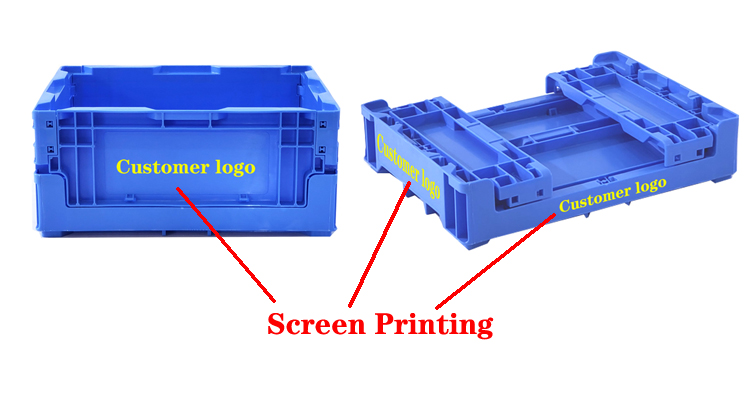 External Size 365*275*160mm Small Foldable Moving Crates for Convenient Transportation