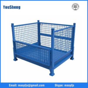 China Wire cage warehouse galvanized metal collapsible wire cage wholesale