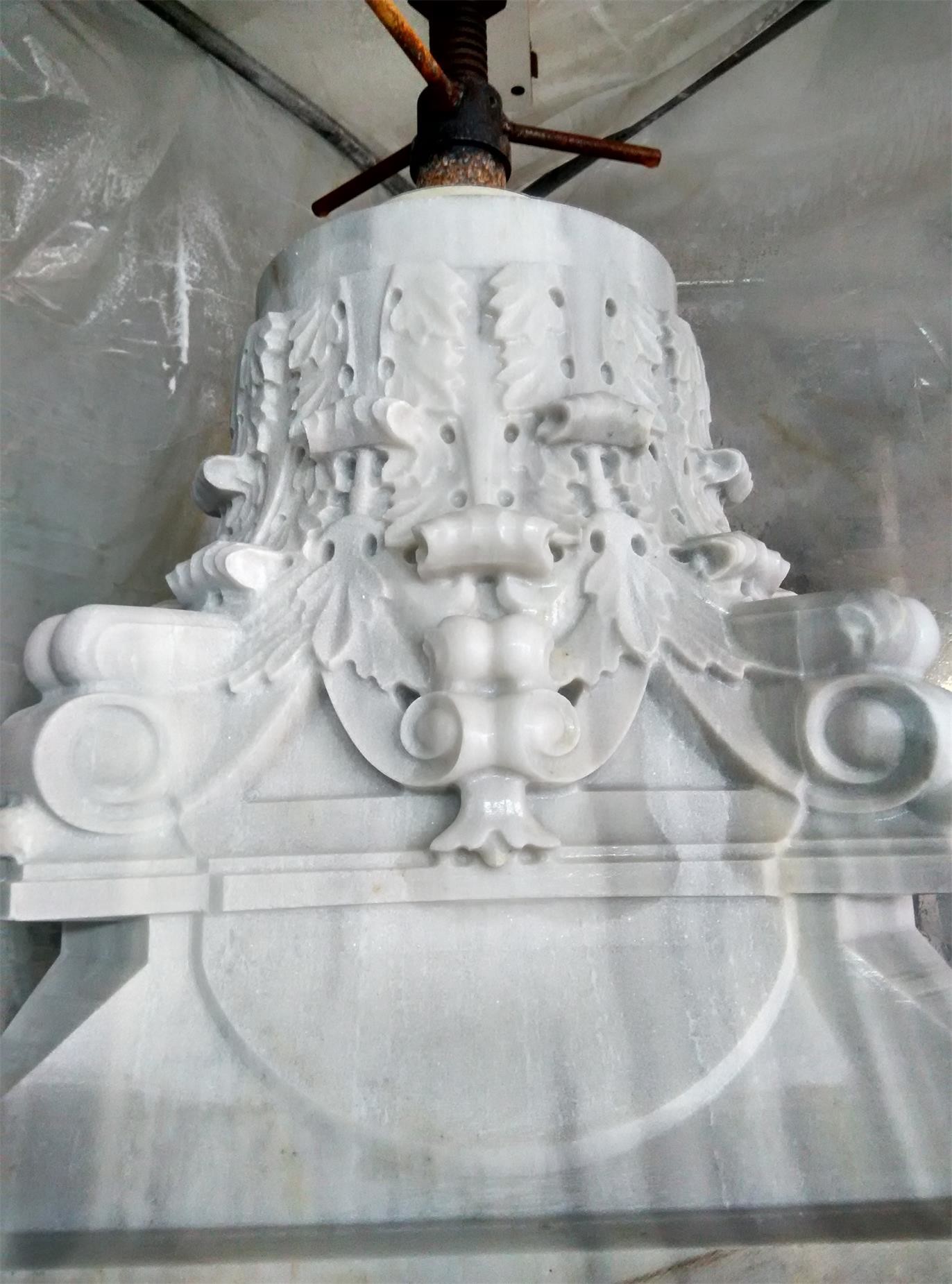 Five Axis Stone Carving Machine For Processing Roman Columns