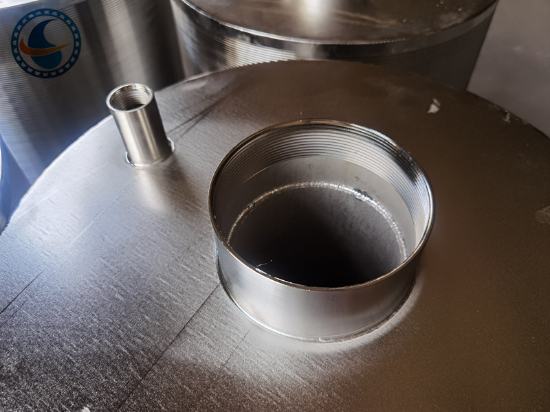 Slotted Cylindrical Wedge Wire Filter Basket Strainer 316l Stainless Steel