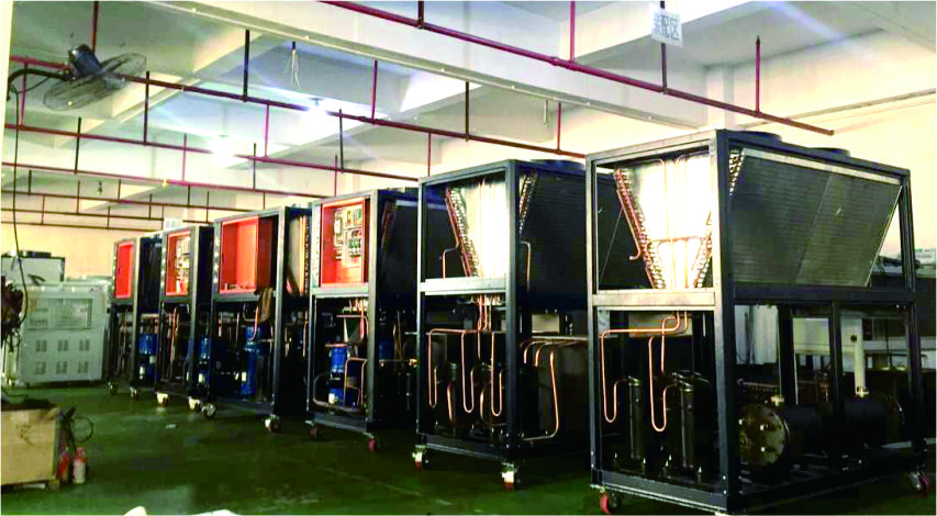 Shenzhen Dannice Brand R407c refrigrant 5hp air cooled chiller in Indonesia