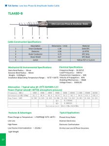 China TLA Series Low loss phase &amp;AmPlitude Stable cable wholesale