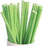Chevron Branded Paper Straws