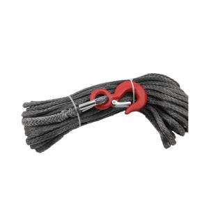 China 5/16&quot; x 100' Gray Synthetic Winch Line Cable Rope Sheath Hook Available wholesale