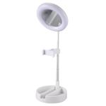 6W Ring Light With Mirror And Phone Holder