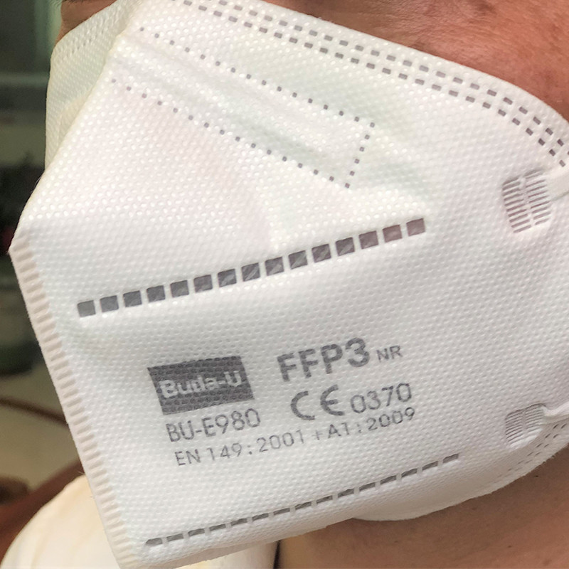 Earloops FFP3 Protective Mask , Particles Filtering Half Face Mask Respirator , FFP3 Face Mask 99% Filtration Efficiency