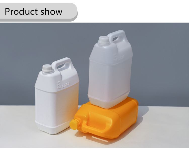 Electronic Chemicals Plastic Bottle With Handle 5L Plastic Jerry Can Leakproof
