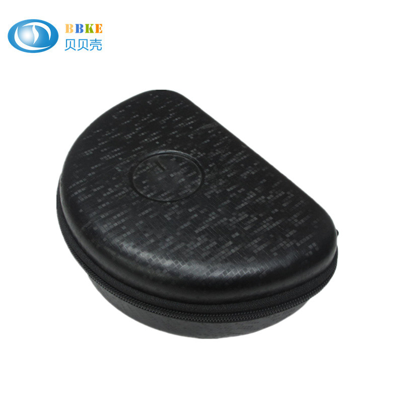 Foldable Headphone Protective Case , Black EVA Foam Earbud Carrying Case